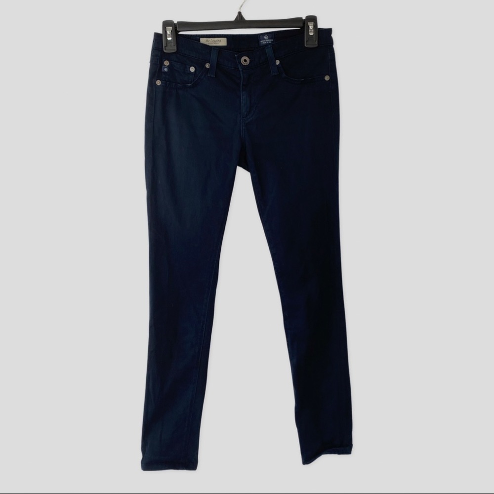 AG The Leggings Super Skinny Navy Blue Pants US26R ($181)